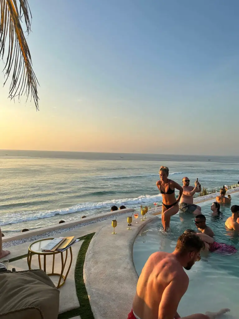 Sunset at El Kabron Beach Club
