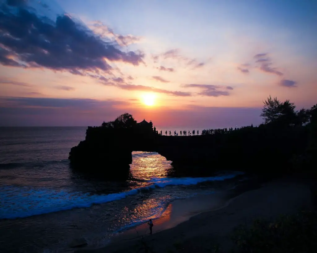 Sunset at Tanah Lot